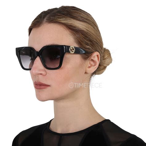 Gucci Grey Gradient Square Ladies Sunglasses GG1023S 008 